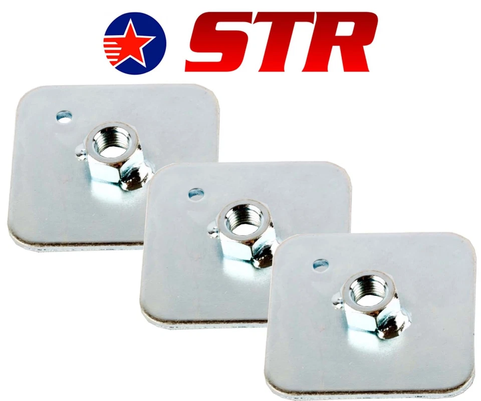 Renngurt / Sicherheitsgurt Halterung Montageplatte Unterstützung,Ösen Teller (x3 - Bild 1 von 1