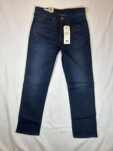 Pantalones de mezclilla elásticos de calce recto regular azul oscuro Levi's 514 para hombre 30 x 30 NUEVO - Imagen 1 de 9