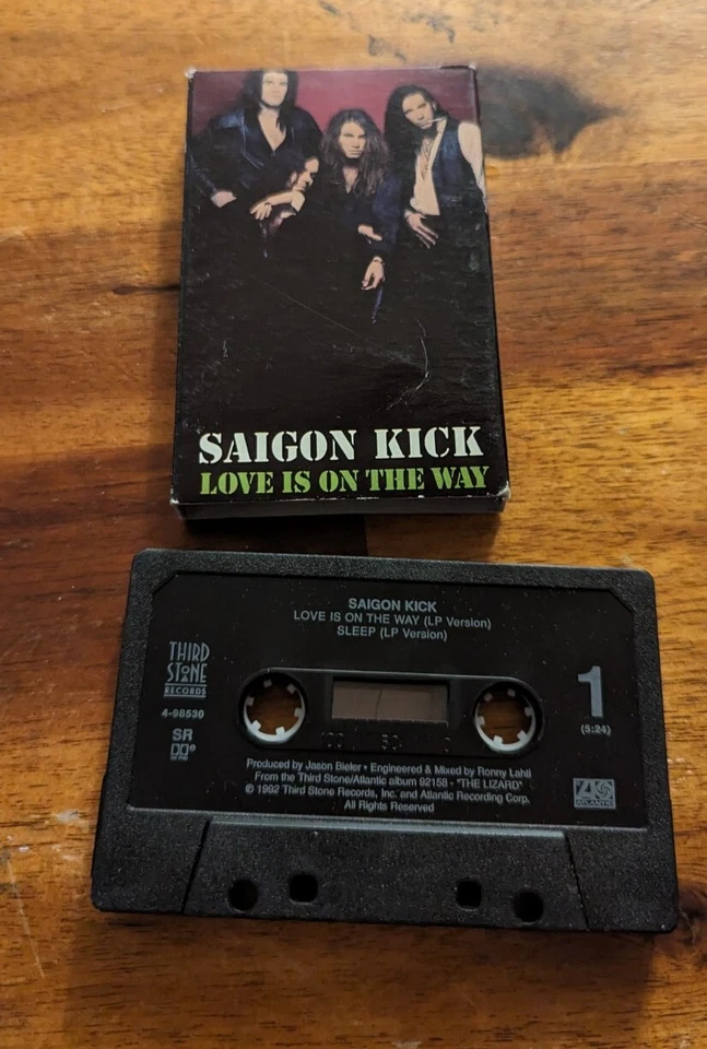Saigon Kick Love Is On The Way Cassette Single 1992 Foto 1 de 1