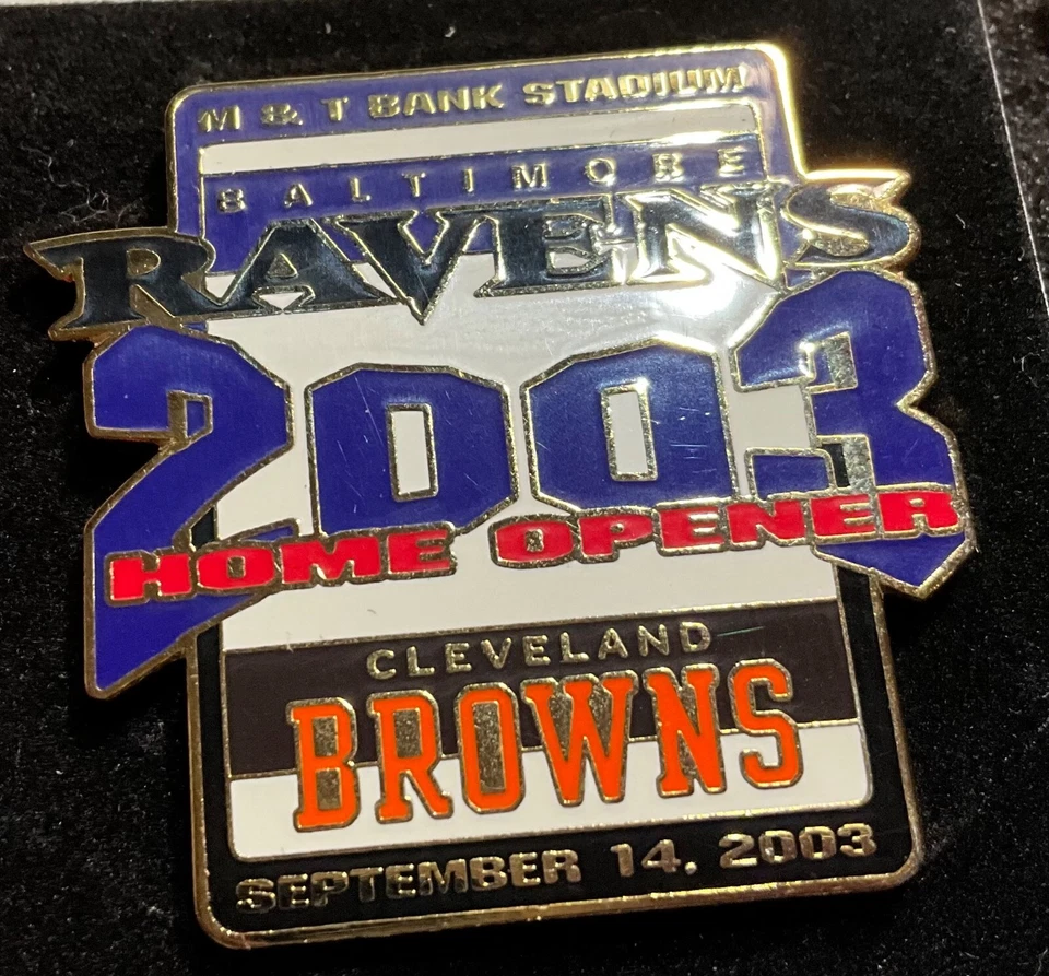 Baltimore Ravens Cleveland Browns 2003 Game Day Pin M&T Bank Stadium - Image 1 of 1
