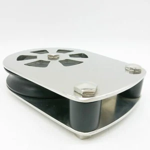 150mm Niro Petersen Block liegend einfach Umlenkrolle max Schot Ø 20mm Edelstahl - Bild 1 von 11
