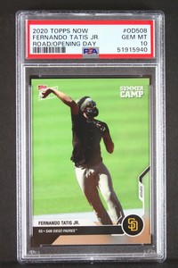 FERNANDO TATIS JR 2020 Topps Now Road to Opening Day Summer Camp Mask PSA 10 GEM
