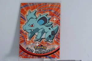 #30 Nidorina Edizione TV Animazione Serie 1 Logo Nero Nuovo con etichette 1999 Topps Pokemon - Foto 1 di 2