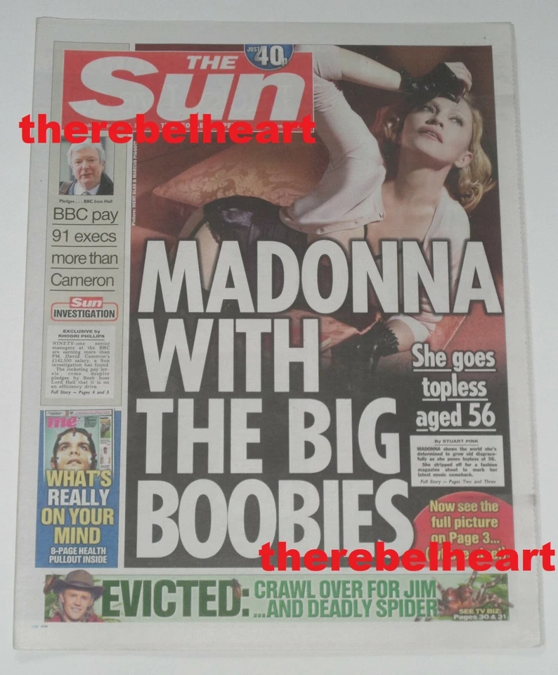 MADONNA 2014 THE SUN NEWSPAPER Interview Magazine Promo Photos - HARRY STYLES - Image 1 of 1