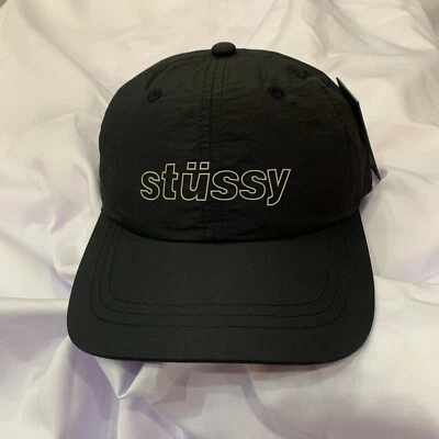Gorra reflectante de nailon Stussy - negra Foto 1 de 4