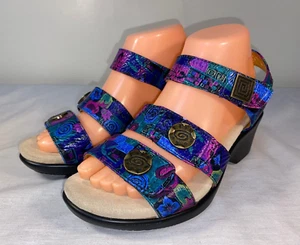 ALEGRIA Olivia Crafy Sandals Shoes Women's Leather Comfort EU 37 (US 7-7.5) - Picture 1 of 7