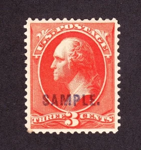 US 214SK 3c Washington Specimen XF OG H SCV $75 - Picture 1 of 2