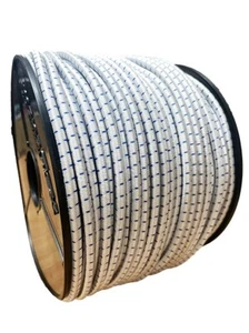 6mm x 50m BLANCO/AZUL MANCHA CABLE DE CHOQUE/CUERDA ELÁSTICA BUNGEE CORBATA LONA BARCO - Imagen 1 de 4
