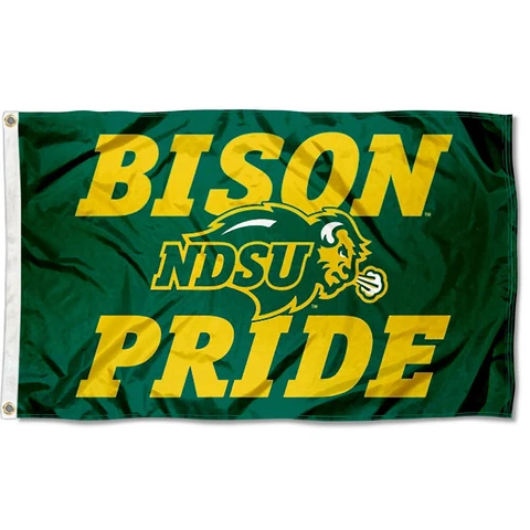 North Dakota State University Bison Bison Pride NCAA Flag Tailgating Banner Cover
