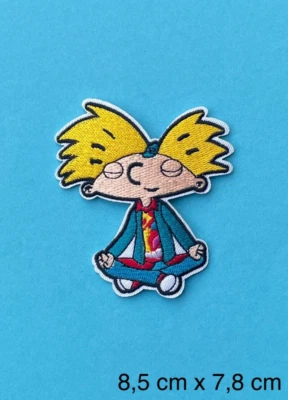 MARKENLOS Bügelbild, Patch, Aufnäher, Aufbügler für HEY ARNOLD/FOOTBALLSCHÄDEL* Fans