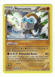 Pokemon --- MAMOSWINE --- XY Breakthrough! RARE HOLO! MINT! 82/162 *FRESH* - Picture 1 of 3