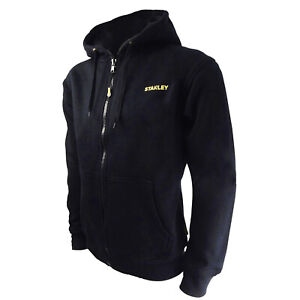 Stanley Jacket Hoodie Fleece Breathable Warm Zip Double Layered Black Size XXL