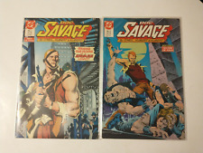 DOC SAVAGE #1, 2 COPPER AGE DC COMICS