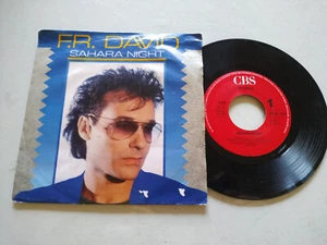 F.R. David Sahara Night 1986 CBS HOLLAND PRESS - Single LP Vinyl 7" VG/VG ESP - Picture 1 of 3