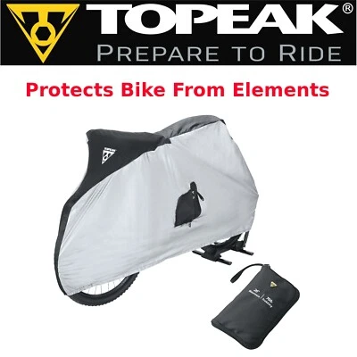 Cubierta de almacenamiento de bicicleta resistente al agua de nailon Topeak TBC002 apta para carretera híbrida de montaña Foto 1 de 3
