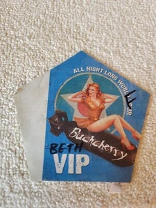 Buckcherry All Night Long World Tour 2010-2011 VIP Credential Sticker - Picture 1 of 2