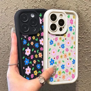 Hülle für iPhone 16 15 14 13 12 Pro Max 11 16E XS 7 Weich Süß Blumenmuster Cover - Bild 1 von 20