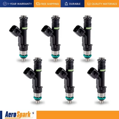 Inyectores de combustible 6 piezas para Ford Fusion Mercury Milan Lincoln Zephyr 3,0 L 0280158075 Foto 1 de 4