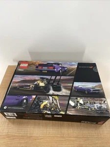 LEGO Speed Champions 76904 Dodge SRT Top Fuel Dragster and 1970 Challenger Box - Picture 1 of 3
