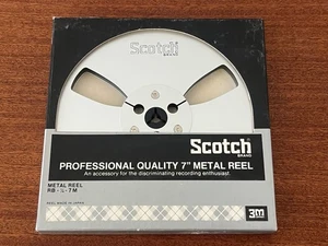 Carrete vacío de metal vintage SCOTCH 7" en CAJA cinta de audio para cubierta de cinta carrete a carrete - Imagen 1 de 10