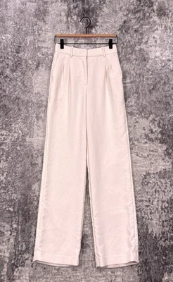 Pantalones Aritzia Effortless 0 Mujer Wilfred Blanco Crepé Pantalón Foto 1 de 4