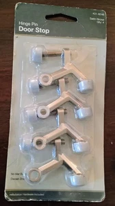PLPCI 4 Pack Hinge Pin Door Stops Satin Nickle - Picture 1 of 7