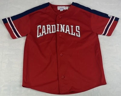 Camiseta DE COLECCIÓN de los Cardenales de San Luis Juvenil XL Roja Mark McGwire Cosida Años 90 Starter Foto 1 de 4