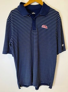 Under Armour Ole Miss Rebels Poloshirt Blau Kurzarm XL - Bild 1 von 11