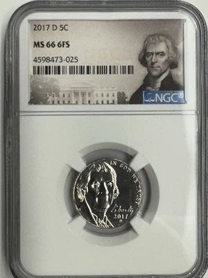 2017-D NGC MS 66 6FS JEFFERSON NICKEL - $5.00 FLAT RATE SHIPPING - Image 1 of 4