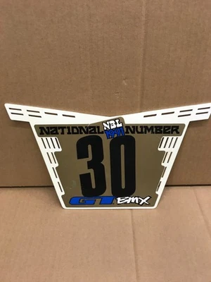 Placa de matrícula GT bmx vintage NBL Zeronine Haro Dyno Elf SE placa de matrícula nacional Foto 1 de 4