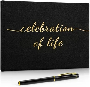 Funeral Guest Book for Memorial Service, Celebration of Life - Picture 1 of 7