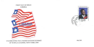 Liberia 1999 Rare FDC Ivory Coast President General Robert Guei MNH - Image 1 of 2