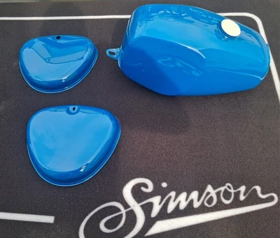 Simson Tank Set S70 S50 S51 Neu In Blau Unbenutzt Unbenutzt - Bild 1 von 3