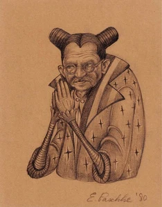 Ed Paschke Original Zeichnung - Bild 1 von 3