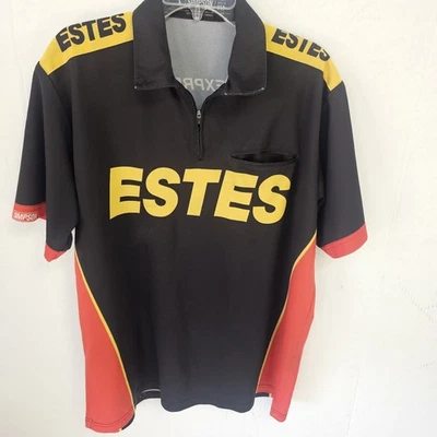 Estes Express Men's Tech Work Shirt Freight Shipping Sz Large Workwear V0472 - Image 1 of 4