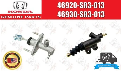 HONDA Genuino CIVIC INTEGRA DEL SOL Serie B Embrague Esclavo y Cilindro Maestro Fabricante de Equipo Original Foto 1 de 4