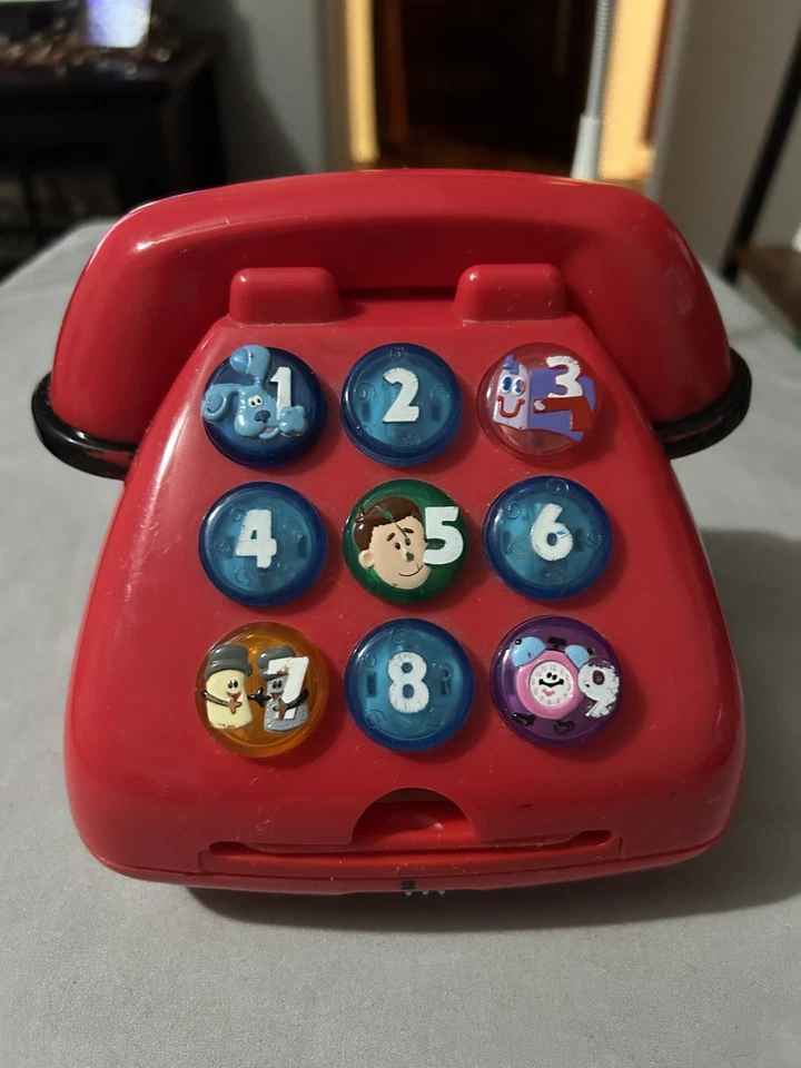 Vintage Blue's Clues Telephone Electronic Mattel 1999-NOT WORKING-Parts Only - Image 1 of 4