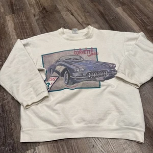 Vintage Guess Sweater Made In USA Paper Tag Corvette One Size (36) - Picture 1 of 4