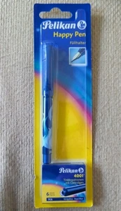 Pelikan Happy Pen Füllhalter, incl . 6 Patronen, blau, neu + ovp - Bild 1 von 2