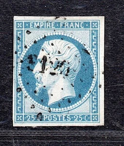 + TIMBRE NAPOLEON No15c COTE 370E / SIGNE/ 25c EMPIRE / OBLIT SUPERBE - Picture 1 of 2