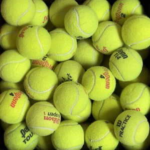 100 Grade A Used Tennis Balls (Collected from Indoor Courts Only) FREE SHIPPING! - Picture 1 of 7