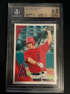 MIKE TROUT 2010 TOPPS PRO DEBUT #181 XRC RC SP BGS 9.5 GEM W/ 10 ANAHEIM ANGELS