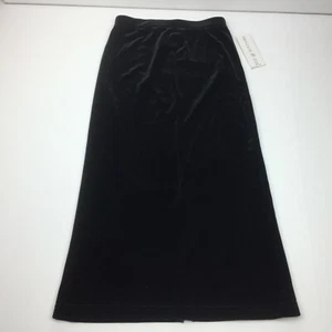 Maggie & Zoe Girls Black Velveteen Maxi Skirt Size 4 - Picture 1 of 8