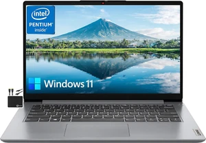 Computadora portátil empresarial Ideapad 2023 más nueva de 14"" HD, cuatro núcleos Intel Pentium N50 - Imagen 1 de 7