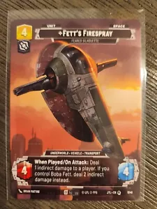 Star Wars Unlimited Jump To Lightspeed Prestige Fett's Firespray 1046 S - Foto 1 di 1