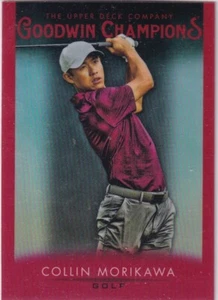 2021 Upper Deck NBA Goodwin Champions No. 24 Collin Morikawa Red - Bild 1 von 2