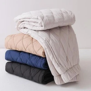 New Winter Women Cotton padded pant Casual Warm Elastic waist trousers Straight - Imagen 1 de 19