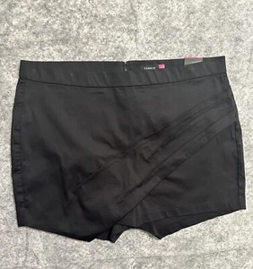 Torrid Womens Shorts Black Plus 22 Orgami Casual Summer Stretch Everyday New - Picture 1 of 12