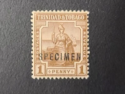 Sello de muestra de Trinidad y Tobago de un centavo 1d como nuevo nunca montado MNH bonito sello Foto 1 de 4