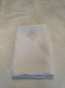 Huge Placemat, Napkin, Table Runner, Bath Mat, B Scarf Monogrammed Irish Linen - Picture 1 of 6